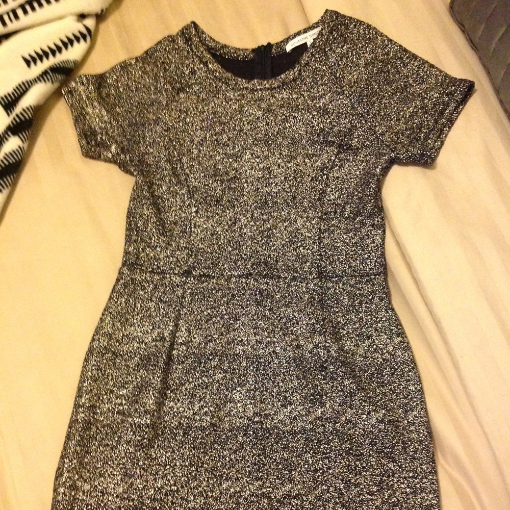 Grey sparkle dress